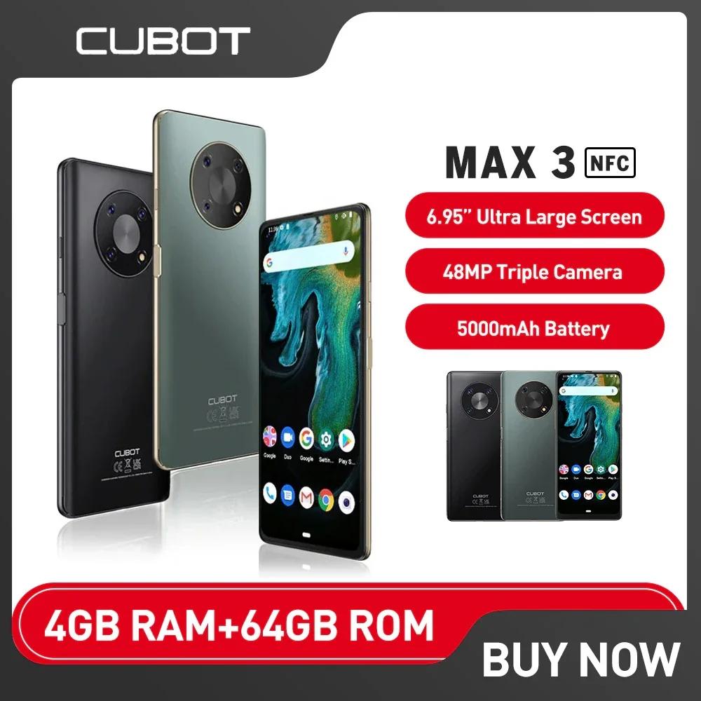 Cubot MAX 3 Ʈ Ʈ, ȵ̵ 11, 6.95 ġ, 4GB + 64GB ޴, 48MP, 5000mAh, NFC þƾ , Ǹ 